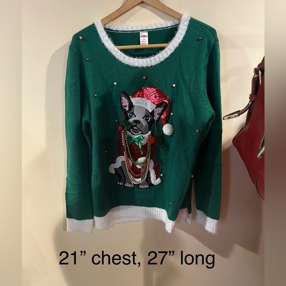 Boston Terrier Holiday sweater - Picture 5 of 5